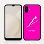 כיסוי בעיצוב אישי עם השם שלך לדגם - Samsung Galaxy A04 בעיצוב קפיצת סקי אולימפית