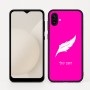 כיסוי בעיצוב אישי עם השם שלך לדגם - Samsung Galaxy A04 בעיצוב נוצת נוצה