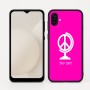 כיסוי בעיצוב אישי עם השם שלך לדגם - Samsung Galaxy A04 בעיצוב גלובוסי שלום