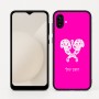 כיסוי בעיצוב אישי עם השם שלך לדגם - Samsung Galaxy A04 בעיצוב פרחי קרן