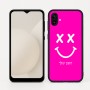 כיסוי בעיצוב אישי עם השם שלך לדגם - Samsung Galaxy A04 בעיצוב סמיילי