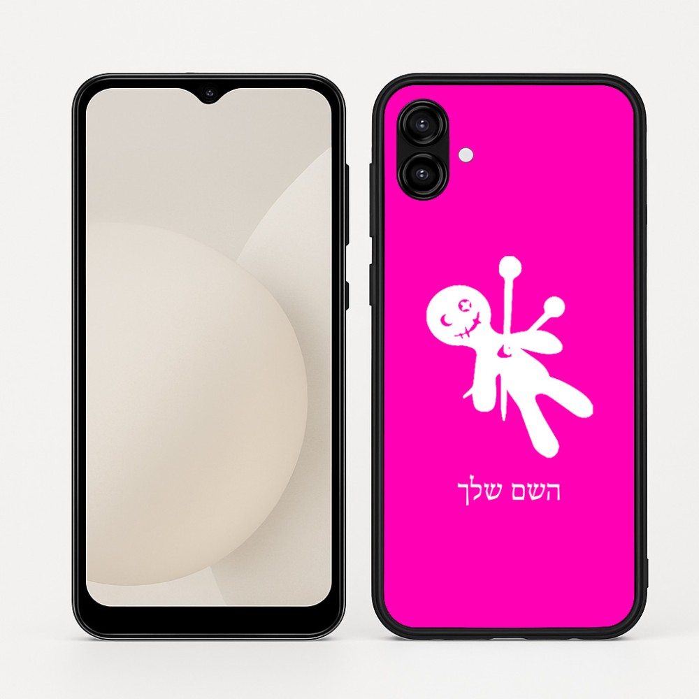 כיסוי בעיצוב אישי עם השם שלך לדגם - Samsung Galaxy A04 בעיצוב וודו