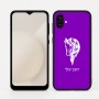 כיסוי בעיצוב אישי עם השם שלך לדגם - Samsung Galaxy A04 בעיצוב ראש סוס
