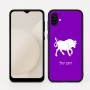 כיסוי בעיצוב אישי עם השם שלך לדגם - Samsung Galaxy A04 בעיצוב מזלות - שור