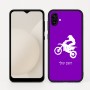 כיסוי בעיצוב אישי עם השם שלך לדגם - Samsung Galaxy A04 בעיצוב מוטוקרוס