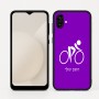 כיסוי בעיצוב אישי עם השם שלך לדגם - Samsung Galaxy A04 בעיצוב אופניים אולימפיים