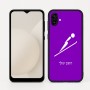 כיסוי בעיצוב אישי עם השם שלך לדגם - Samsung Galaxy A04 בעיצוב קפיצת סקי אולימפית