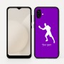 כיסוי בעיצוב אישי עם השם שלך לדגם - Samsung Galaxy A04 בעיצוב שחקן פינג פונג