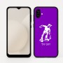 כיסוי בעיצוב אישי עם השם שלך לדגם - Samsung Galaxy A04 בעיצוב ילד סקייטבורד