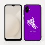 כיסוי בעיצוב אישי עם השם שלך לדגם - Samsung Galaxy A04 בעיצוב אופנוע שלג