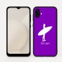 כיסוי בעיצוב אישי עם השם שלך לדגם - Samsung Galaxy A04 בעיצוב גלישה - גלישה