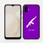 כיסוי בעיצוב אישי עם השם שלך לדגם - Samsung Galaxy A04 בעיצוב אק 47