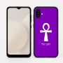 כיסוי בעיצוב אישי עם השם שלך לדגם - Samsung Galaxy A04 בעיצוב אנק - מפתח החיים המצרי