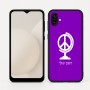 כיסוי בעיצוב אישי עם השם שלך לדגם - Samsung Galaxy A04 בעיצוב גלובוסי שלום