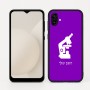 כיסוי בעיצוב אישי עם השם שלך לדגם - Samsung Galaxy A04 בעיצוב מיקרוסקופ