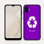 כיסוי בעיצוב אישי עם השם שלך לדגם - Samsung Galaxy A04 בעיצוב למחזר