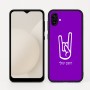 כיסוי בעיצוב אישי עם השם שלך לדגם - Samsung Galaxy A04 בעיצוב יד סלע