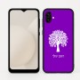 כיסוי בעיצוב אישי עם השם שלך לדגם - Samsung Galaxy A04 בעיצוב עץ