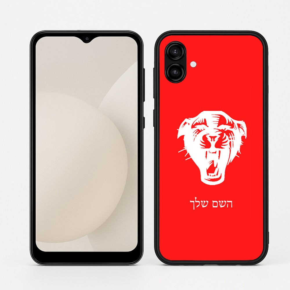 כיסוי בעיצוב אישי עם השם שלך לדגם - Samsung Galaxy A04 בעיצוב פני פנטרה
