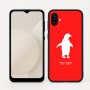 כיסוי בעיצוב אישי עם השם שלך לדגם - Samsung Galaxy A04 בעיצוב פינגווין