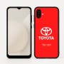 כיסוי בעיצוב אישי עם השם שלך לדגם - Samsung Galaxy A04 בעיצוב טויוטה