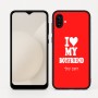 כיסוי בעיצוב אישי עם השם שלך לדגם - Samsung Galaxy A04 בעיצוב אוהבת את החבר שלי