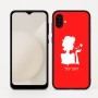כיסוי בעיצוב אישי עם השם שלך לדגם - Samsung Galaxy A04 בעיצוב אהבת נשים