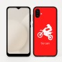 כיסוי בעיצוב אישי עם השם שלך לדגם - Samsung Galaxy A04 בעיצוב מוטוקרוס