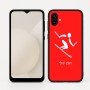 כיסוי בעיצוב אישי עם השם שלך לדגם - Samsung Galaxy A04 בעיצוב סקי אולימפי