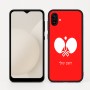 כיסוי בעיצוב אישי עם השם שלך לדגם - Samsung Galaxy A04 בעיצוב פינג פונג