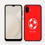 כיסוי בעיצוב אישי עם השם שלך לדגם - Samsung Galaxy A04 בעיצוב כדורגל כדור כדורגל
