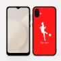 כיסוי בעיצוב אישי עם השם שלך לדגם - Samsung Galaxy A04 בעיצוב שחקנית כדורגל - אישה