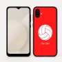 כיסוי בעיצוב אישי עם השם שלך לדגם - Samsung Galaxy A04 בעיצוב כדור כדורעף
