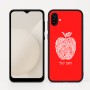 כיסוי בעיצוב אישי עם השם שלך לדגם - Samsung Galaxy A04 בעיצוב הדפס תפוח