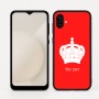 כיסוי בעיצוב אישי עם השם שלך לדגם - Samsung Galaxy A04 בעיצוב כתר מלכותי