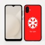 כיסוי בעיצוב אישי עם השם שלך לדגם - Samsung Galaxy A04 בעיצוב שלג