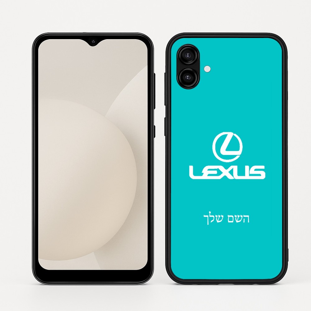כיסוי בעיצוב אישי עם השם שלך לדגם - Samsung Galaxy A04 בעיצוב לקסוס