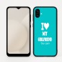 כיסוי בעיצוב אישי עם השם שלך לדגם - Samsung Galaxy A04 בעיצוב אוהב את החברה שלי