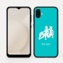 כיסוי בעיצוב אישי עם השם שלך לדגם - Samsung Galaxy A04 בעיצוב מזלות - תאומים