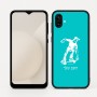 כיסוי בעיצוב אישי עם השם שלך לדגם - Samsung Galaxy A04 בעיצוב ילד סקייטבורד