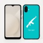 כיסוי בעיצוב אישי עם השם שלך לדגם - Samsung Galaxy A04 בעיצוב אק 47