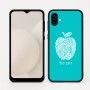 כיסוי בעיצוב אישי עם השם שלך לדגם - Samsung Galaxy A04 בעיצוב הדפס תפוח