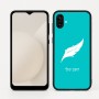 כיסוי בעיצוב אישי עם השם שלך לדגם - Samsung Galaxy A04 בעיצוב נוצת נוצה