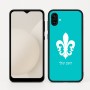 כיסוי בעיצוב אישי עם השם שלך לדגם - Samsung Galaxy A04 בעיצוב פרחי פרחים - צרפת