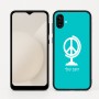 כיסוי בעיצוב אישי עם השם שלך לדגם - Samsung Galaxy A04 בעיצוב גלובוסי שלום