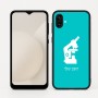 כיסוי בעיצוב אישי עם השם שלך לדגם - Samsung Galaxy A04 בעיצוב מיקרוסקופ