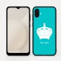 כיסוי בעיצוב אישי עם השם שלך לדגם - Samsung Galaxy A04 בעיצוב כתר מלכותי