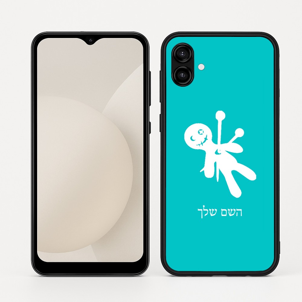 כיסוי בעיצוב אישי עם השם שלך לדגם - Samsung Galaxy A04 בעיצוב וודו