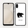 כיסוי בעיצוב אישי עם השם שלך לדגם - Samsung Galaxy A04 בעיצוב דוב