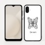 כיסוי בעיצוב אישי עם השם שלך לדגם - Samsung Galaxy A04 בעיצוב פרפר
